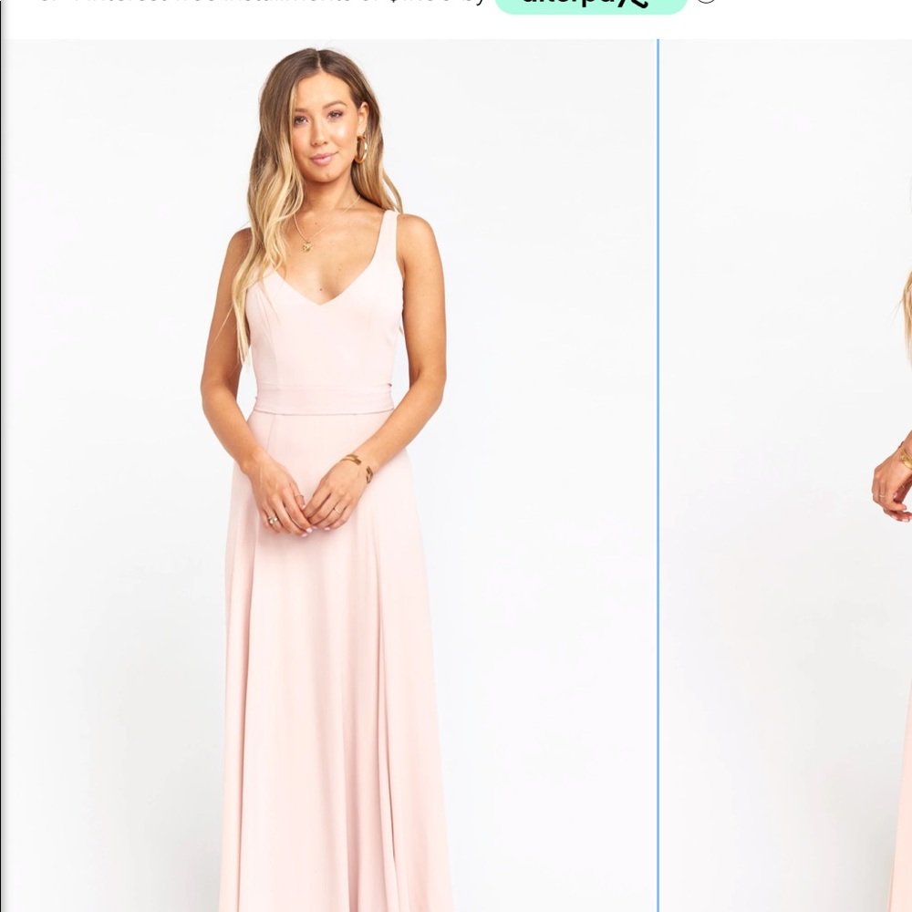 ShowMeYourMuMu Jenn Maxi Dress Dusty Blush Crisp